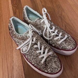 Converse Chiara Ferragni Sequined Gold Women's Platform Sneakers